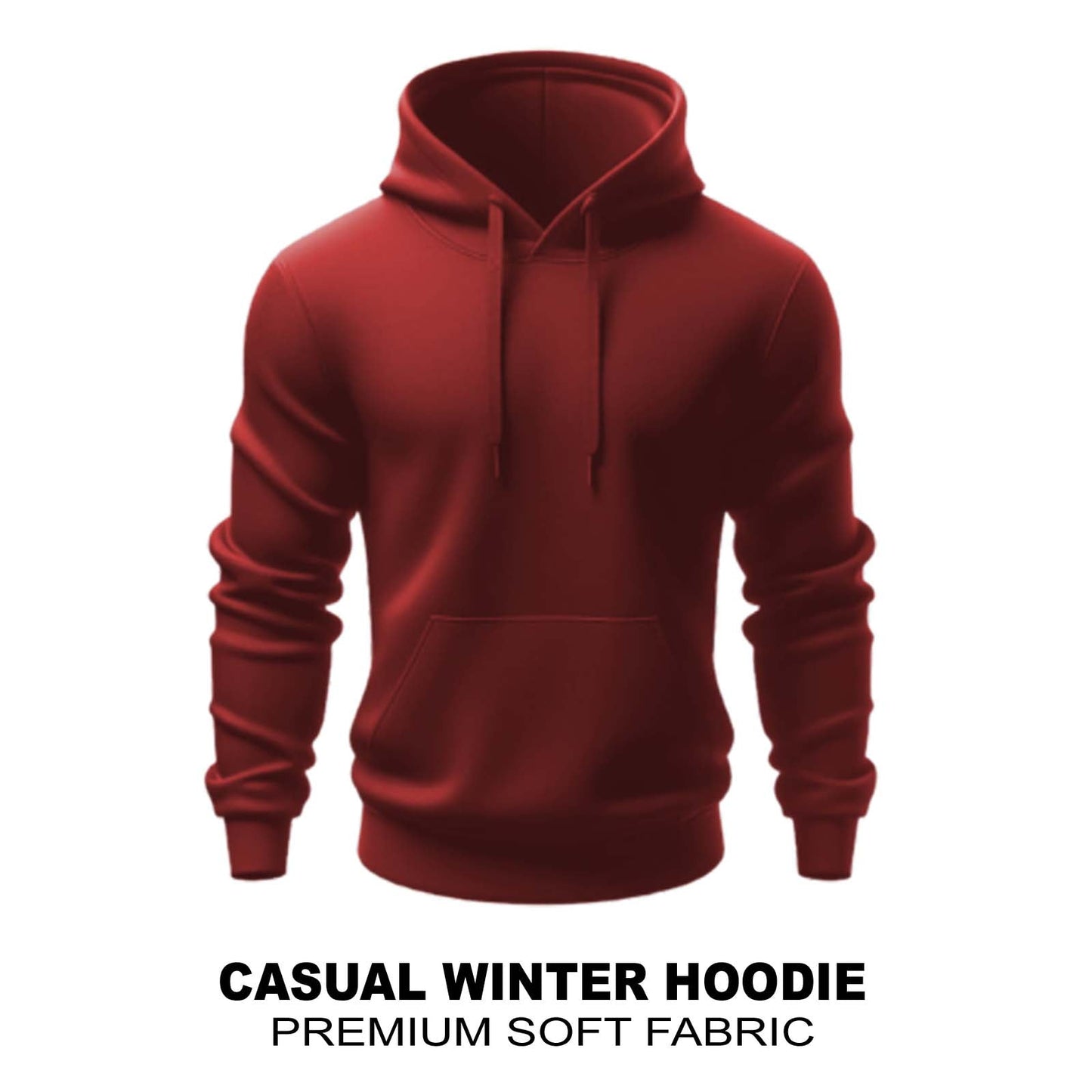 Mahroon Bacis Hoodie